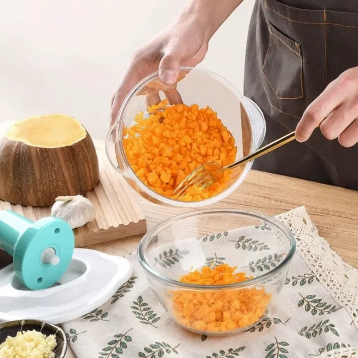 Push Chopper | Hand Press Manual Push Chopper For Kitchen Use | Food Chopper Multipurpose 1.5L