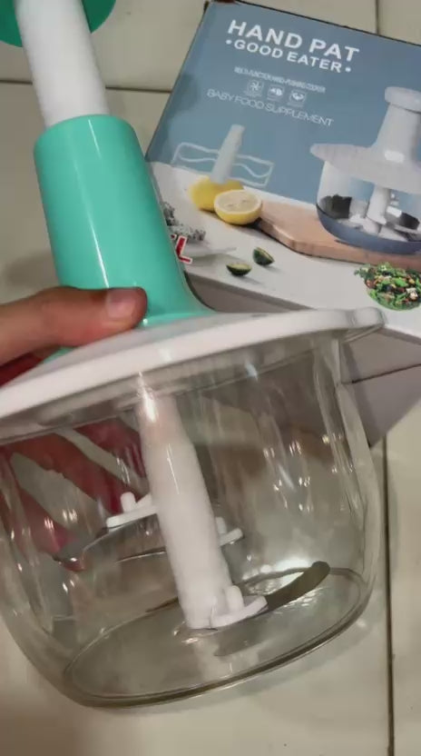 Push Chopper | Hand Press Manual Push Chopper For Kitchen Use | Food Chopper Multipurpose 1.5L
