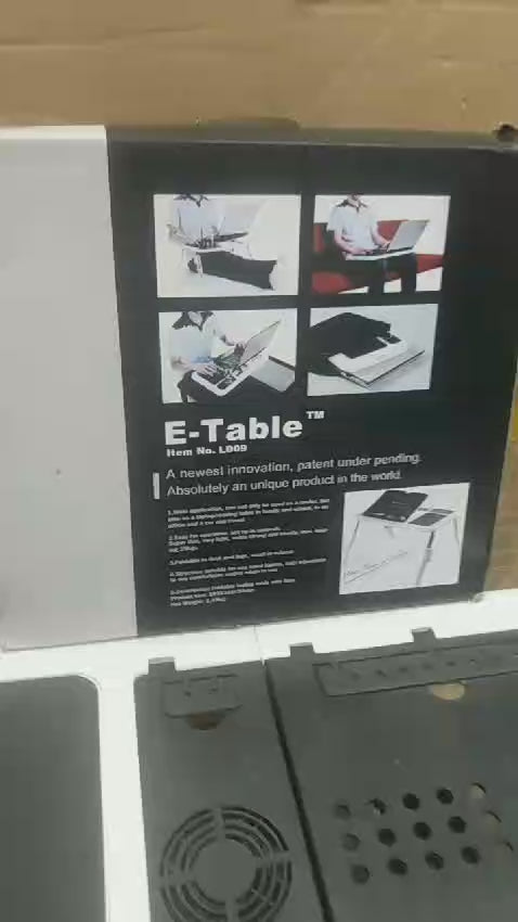 Flexible Portable Laptop E-Table With Cooling Fan